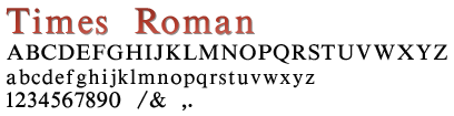Times Roman