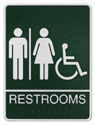 Picture of Aluminum ADA Plaque - Men and Womens Wheelchair Accessible Restroom