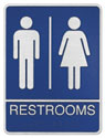 Picture of Aluminum ADA Plaque - Men and Womens Restroom