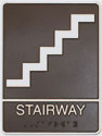 Picture of Aluminum ADA Plaque - Stairway Access