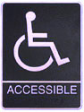 Picture of Aluminum ADA Plaque - Wheelchair Accessible