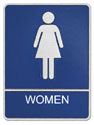 Picture of Aluminum ADA Plaque - Womens Restroom