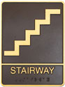 Picture of Brass ADA Plaque - Stairway Access