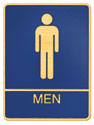 Picture of Bronze ADA Plaque - Mens Restroom