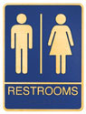 Picture of Bronze ADA Plaque - Men and Womens Restroom