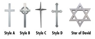 Picture of Cast Metal Symbols - Crosses