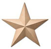 Picture of Cast Bronze Symbols - Prismatic Star