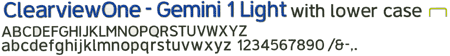 ClearviewOne - Gemini 1 Light