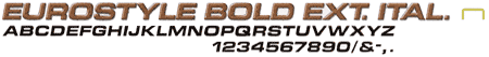 Eurostyle Bold Ext. Italic