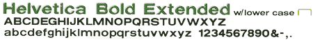 Helvetica Bold Extended