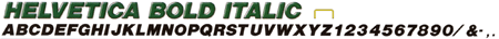 Helvetica Bold Italic