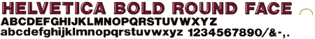 Helvetica Bold Round Face