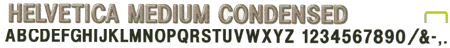 Helvetica Medium Condensed