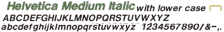Helvetica Medium Italic