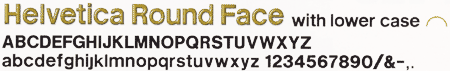 Helvetica Round Face