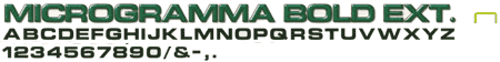 Microgramma Bold Ext.