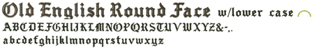 Old English Round Face