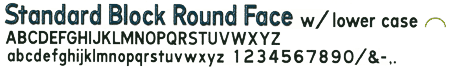 Standard Block Round Face