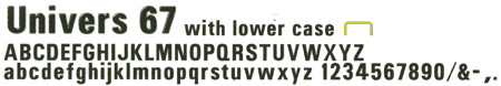Univers 67